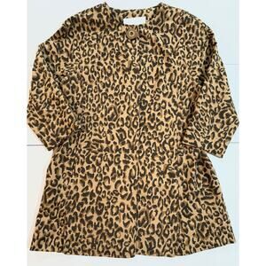 Cabi Carol Anderson By Invitation Leopard Print Jacket Womens Size Medium (117)